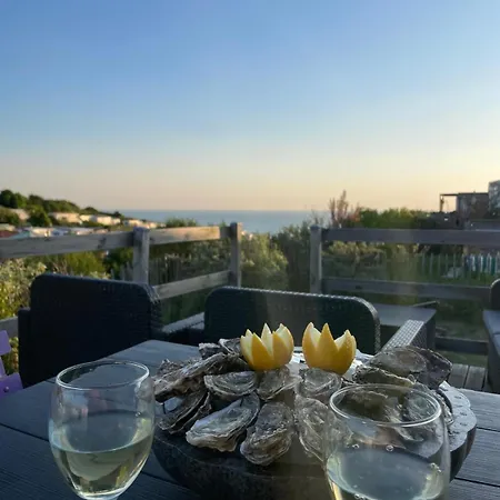 Mobile Home, Sea View, Pool, 6 People בית נופש Équihen-Plage